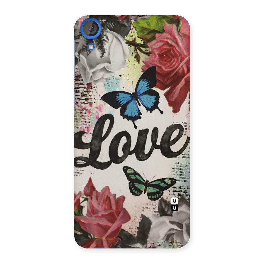 Lovely Butterfly Love Back Case for HTC Desire 820