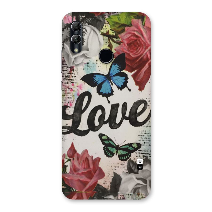 Lovely Butterfly Love Back Case for Honor 10 Lite