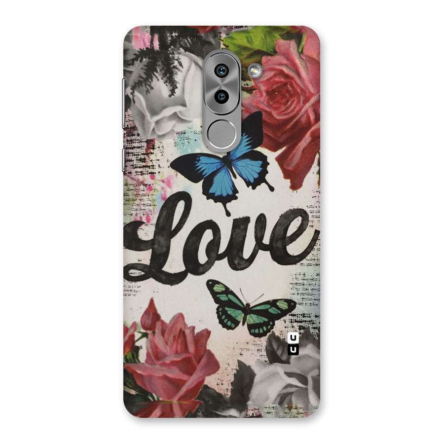 Lovely Butterfly Love Back Case for Honor 6X