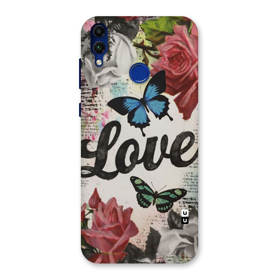 Lovely Butterfly Love Back Case for Honor 8C