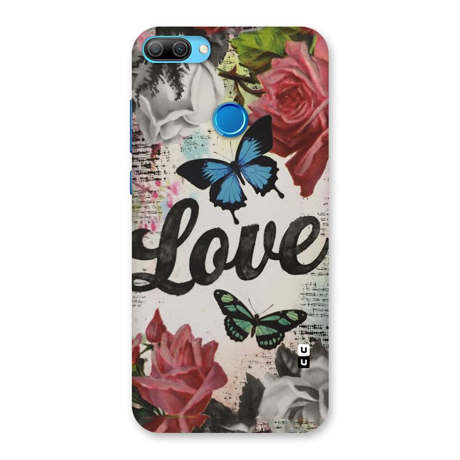 Lovely Butterfly Love Back Case for Honor 9N
