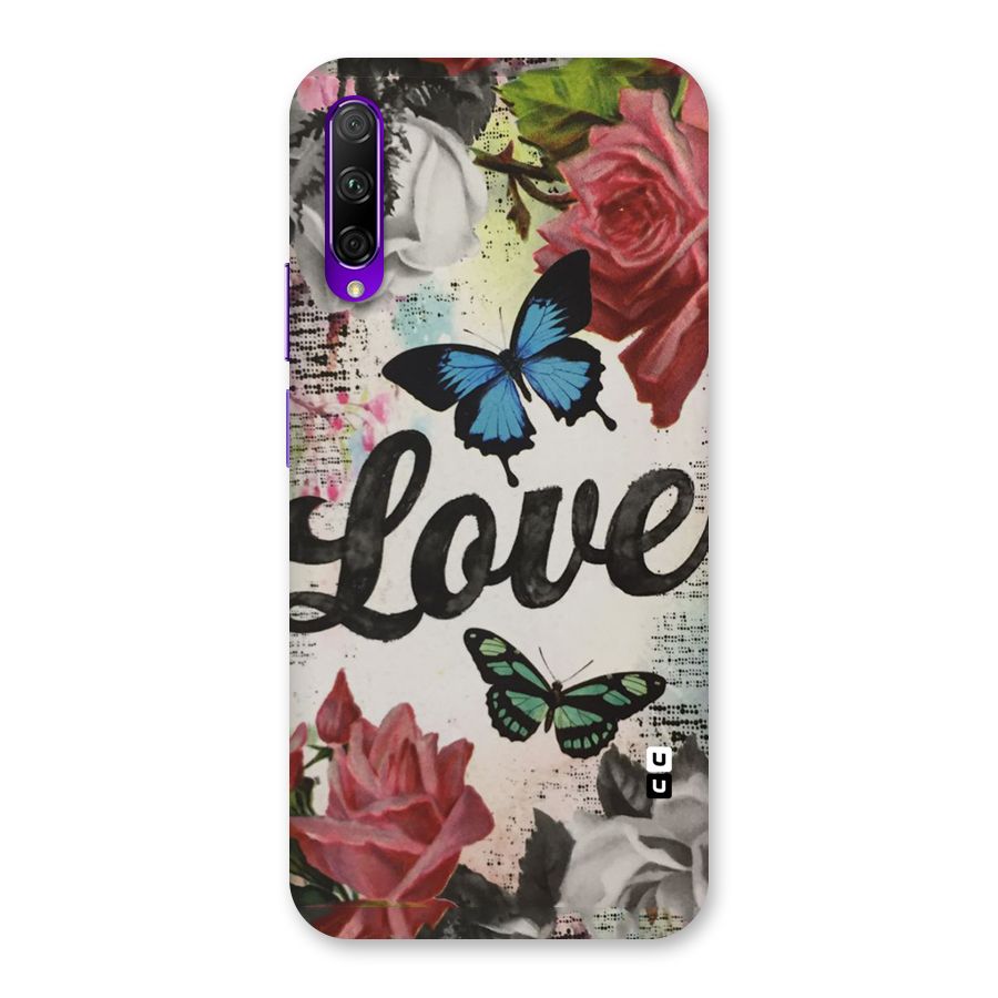 Lovely Butterfly Love Back Case for Honor 9X Pro