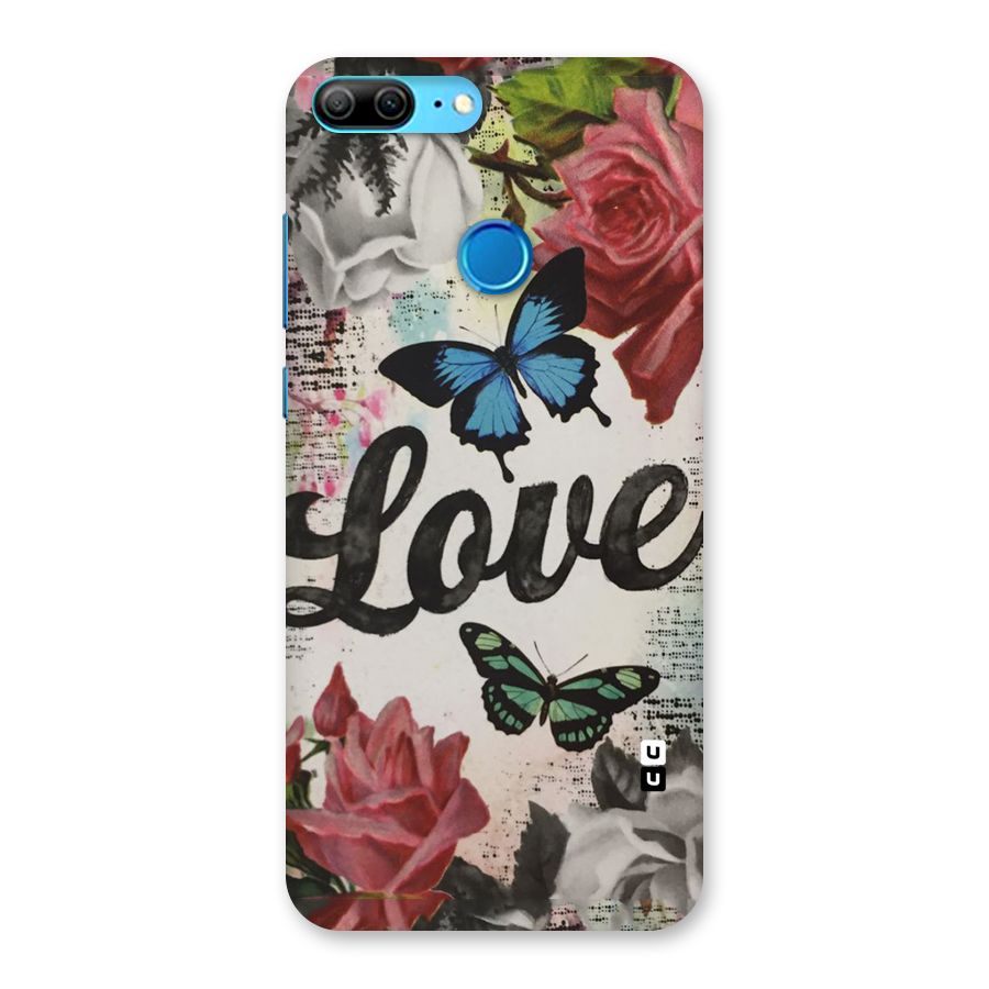 Lovely Butterfly Love Back Case for Honor 9 Lite