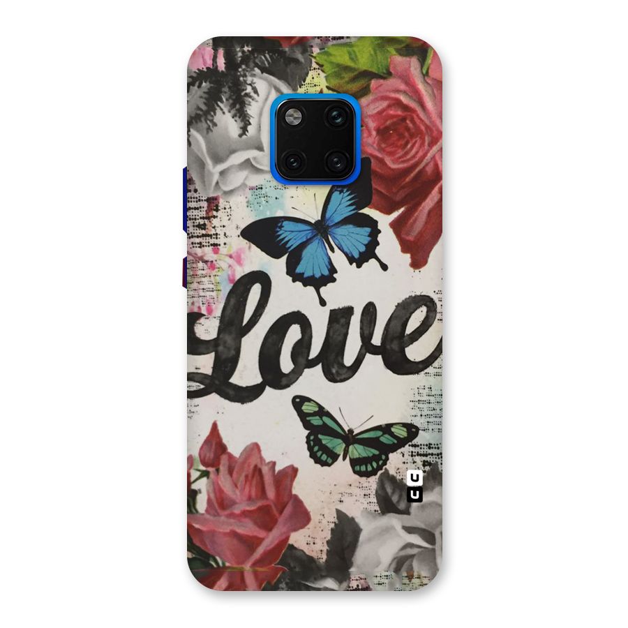 Lovely Butterfly Love Back Case for Huawei Mate 20 Pro
