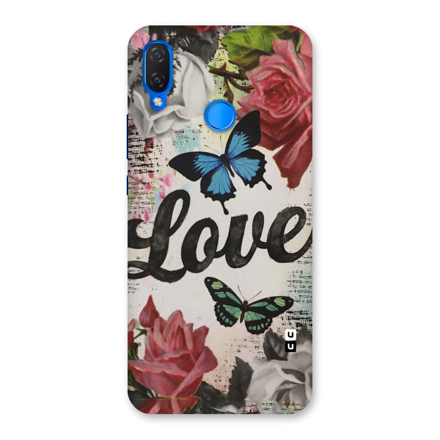 Lovely Butterfly Love Back Case for Huawei P Smart+