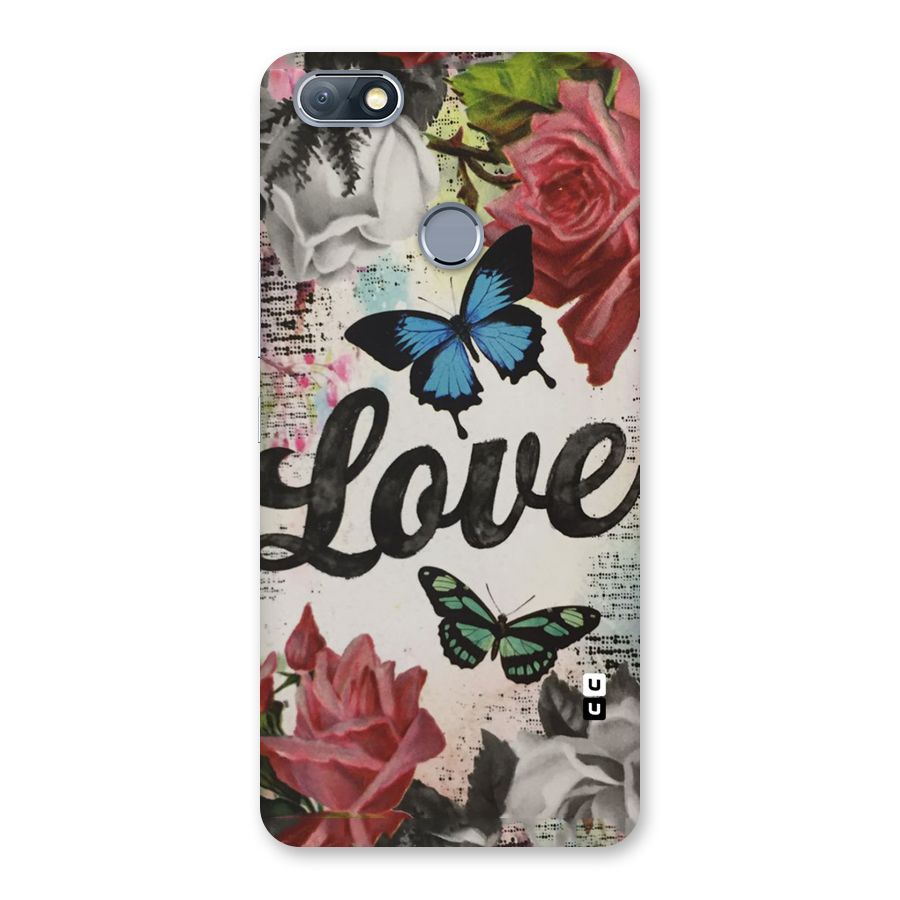 Lovely Butterfly Love Back Case for Infinix Note 5