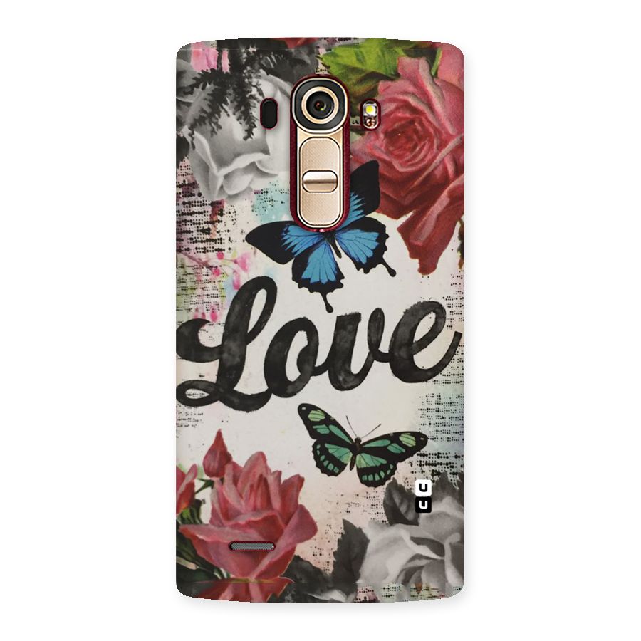 Lovely Butterfly Love Back Case for LG G4