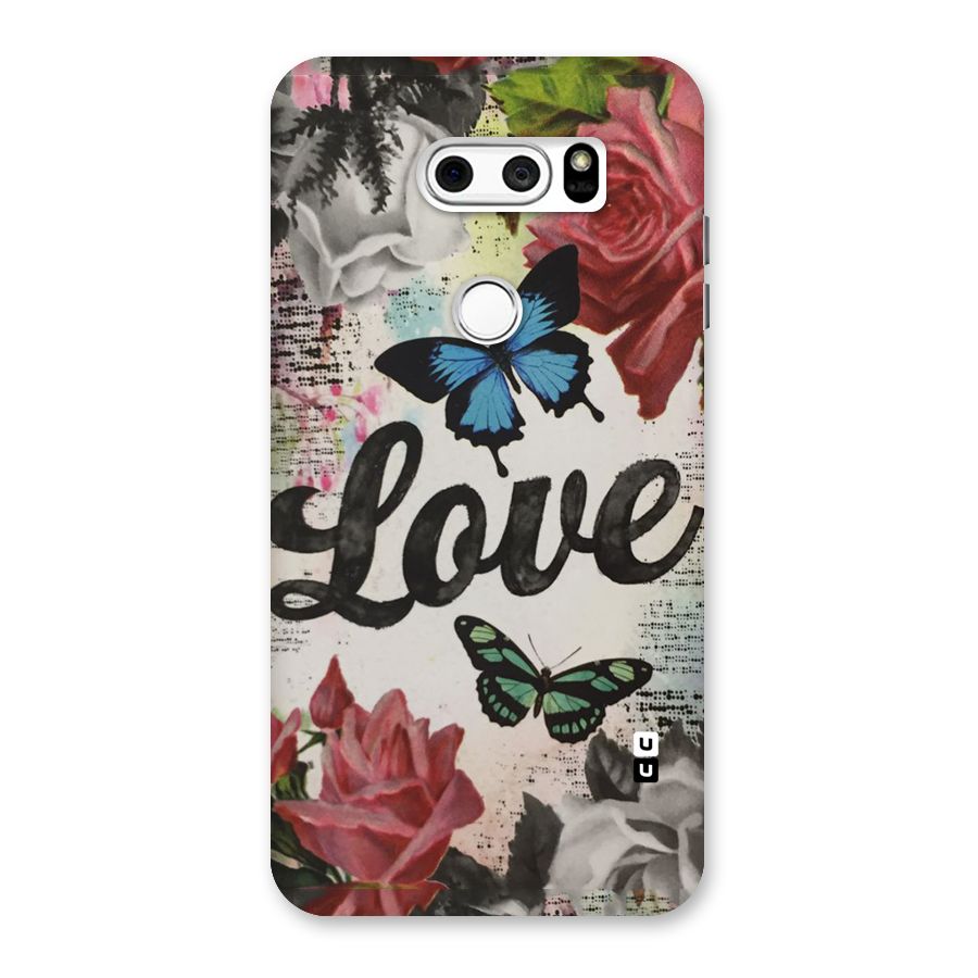 Lovely Butterfly Love Back Case for LG V30