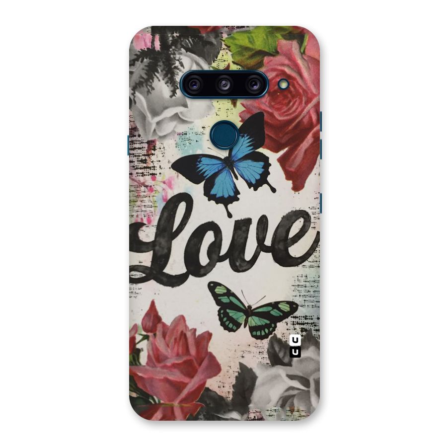 Lovely Butterfly Love Back Case for LG  V40 ThinQ