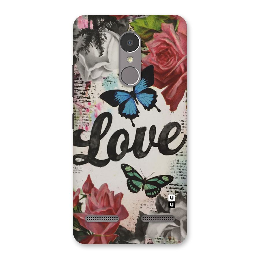 Lovely Butterfly Love Back Case for Lenovo K6 Power