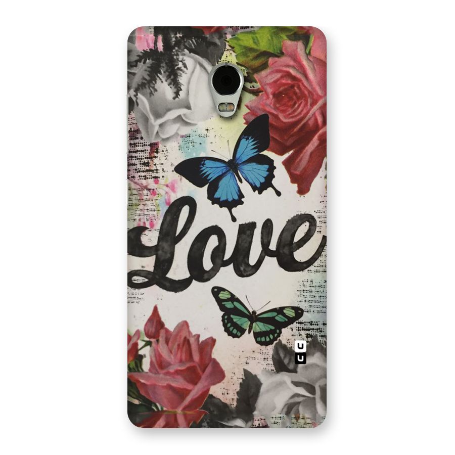 Lovely Butterfly Love Back Case for Lenovo Vibe P1