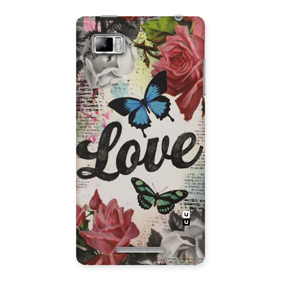 Lovely Butterfly Love Back Case for Lenovo Vibe Z K910