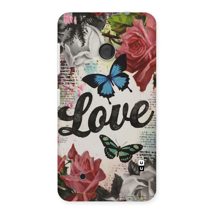 Lovely Butterfly Love Back Case for Lumia 530