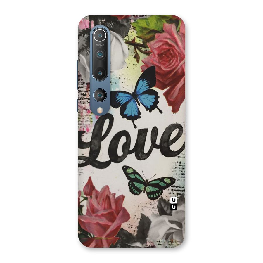 Lovely Butterfly Love Back Case for Mi 10