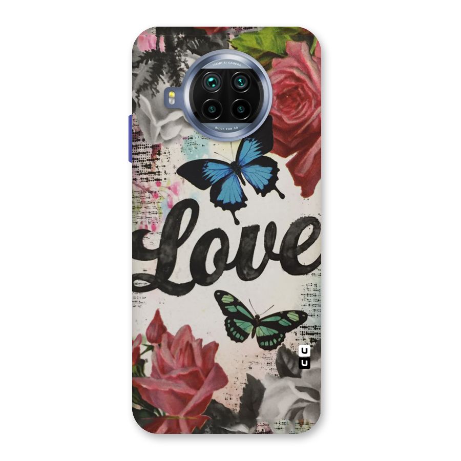 Lovely Butterfly Love Back Case for Mi 10i