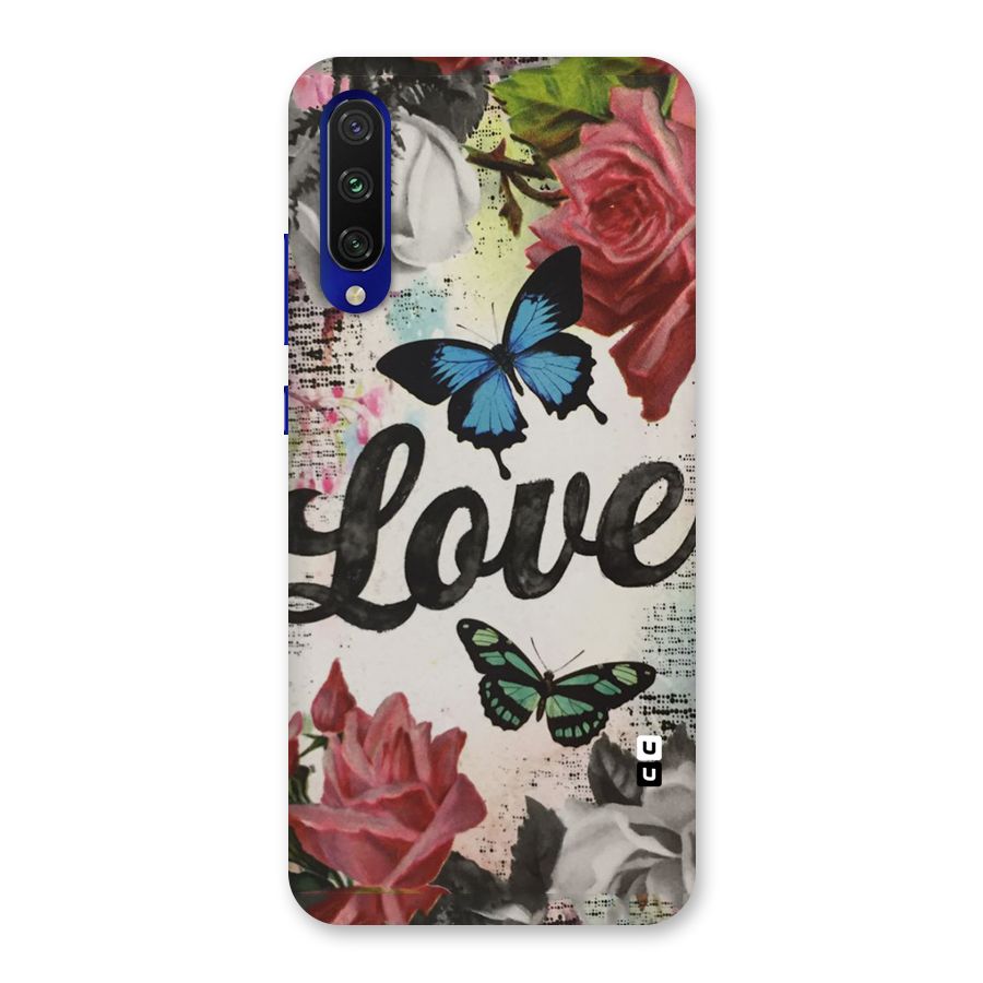 Lovely Butterfly Love Back Case for Mi A3