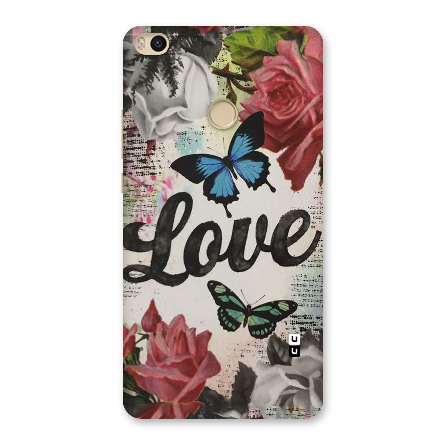 Lovely Butterfly Love Back Case for Mi Max 2