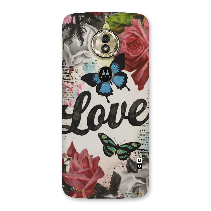 Lovely Butterfly Love Back Case for Moto G6 Play
