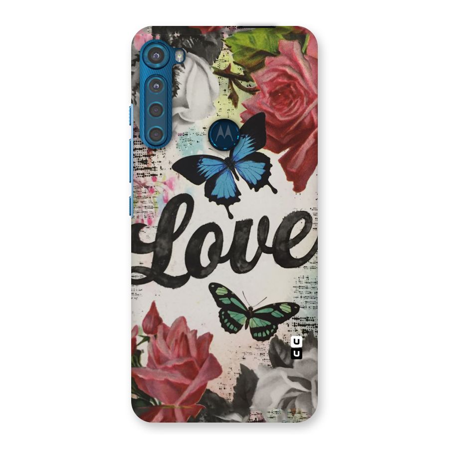 Lovely Butterfly Love Back Case for Motorola One Fusion Plus