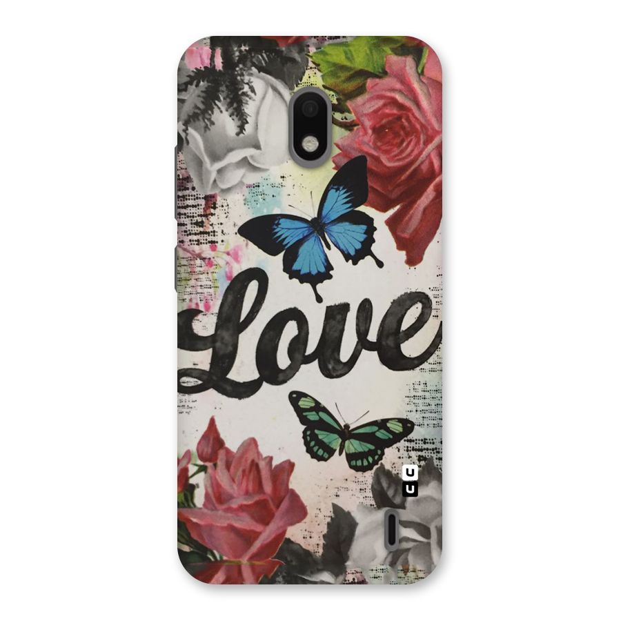 Lovely Butterfly Love Back Case for Nokia 2.2