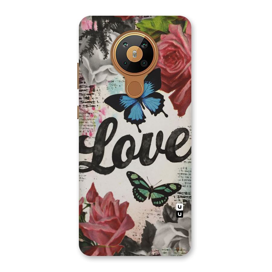 Lovely Butterfly Love Back Case for Nokia 5.3