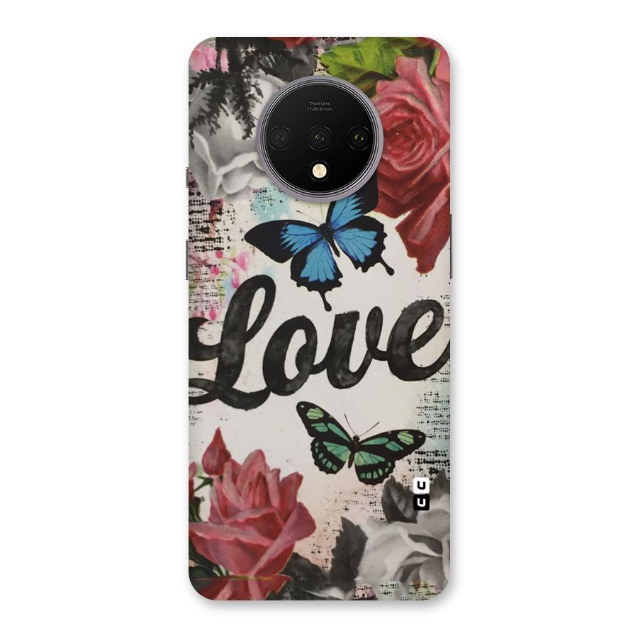 Lovely Butterfly Love Back Case for OnePlus 7T