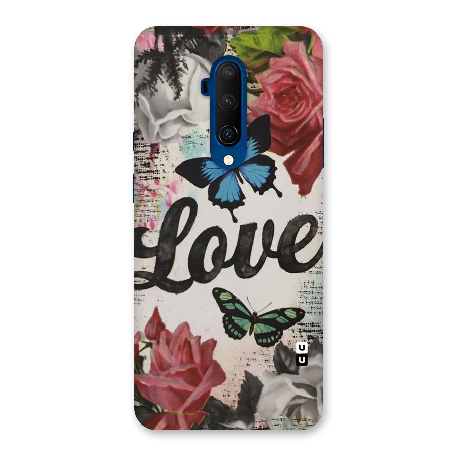 Lovely Butterfly Love Back Case for OnePlus 7T Pro