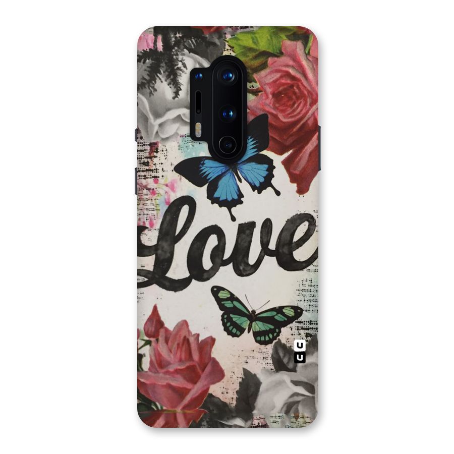 Lovely Butterfly Love Back Case for OnePlus 8 Pro