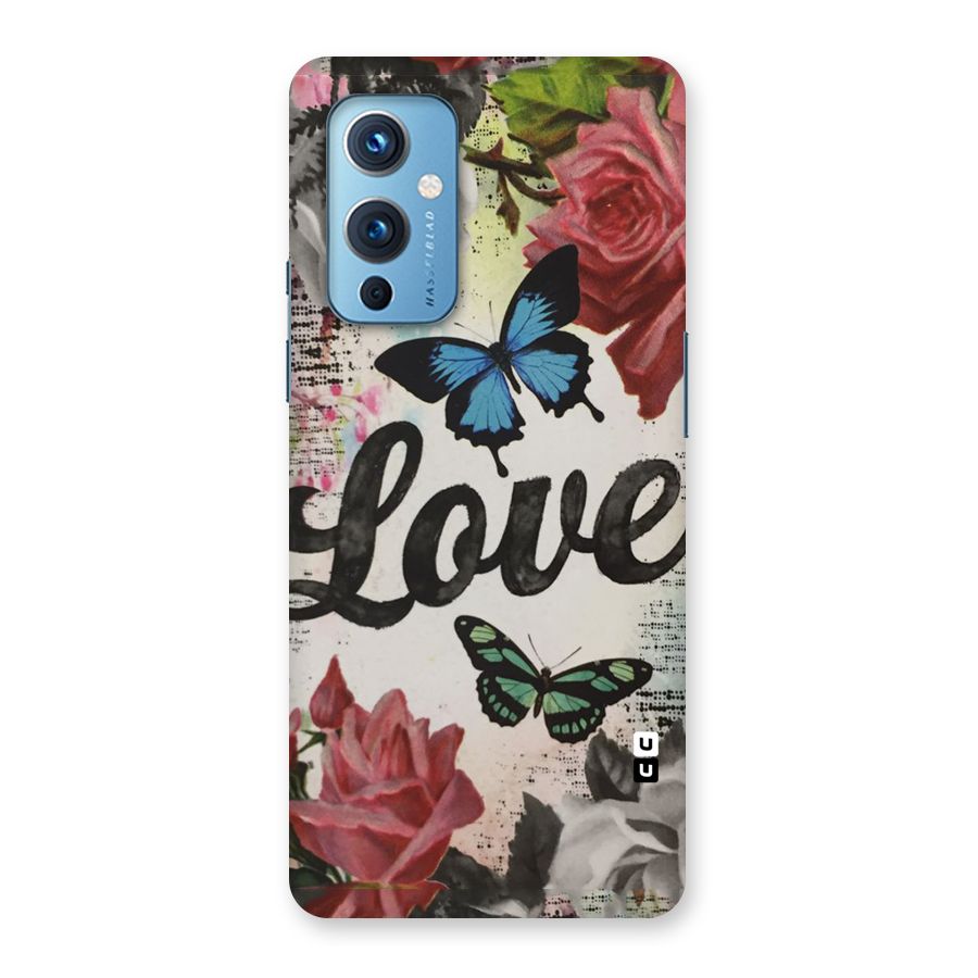 Lovely Butterfly Love Back Case for OnePlus 9