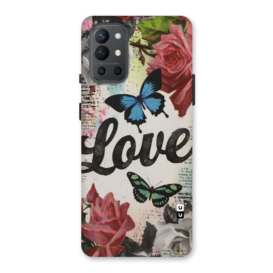 Lovely Butterfly Love Back Case for OnePlus 9R