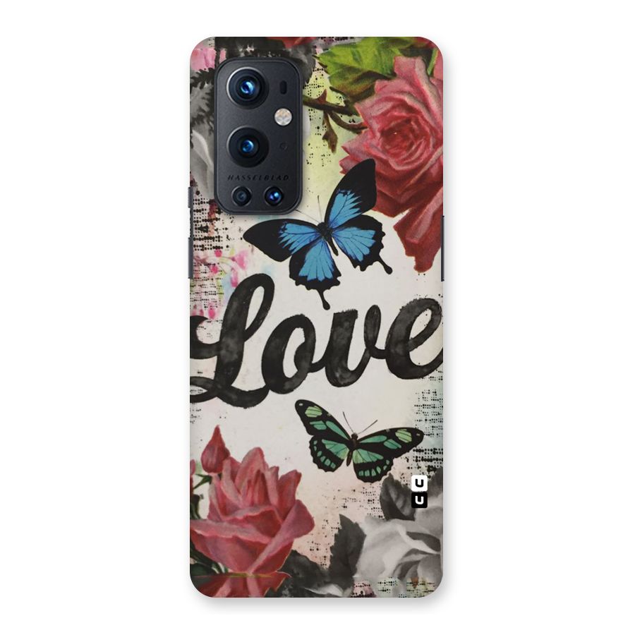 Lovely Butterfly Love Back Case for OnePlus 9 Pro
