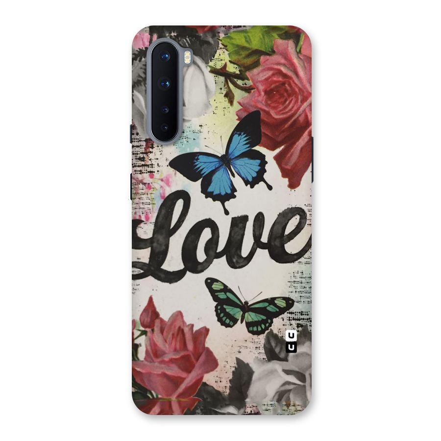 Lovely Butterfly Love Back Case for OnePlus Nord