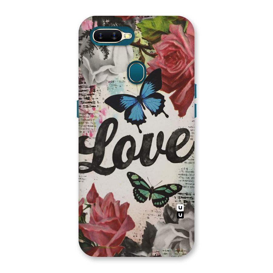 Lovely Butterfly Love Back Case for Oppo A11k
