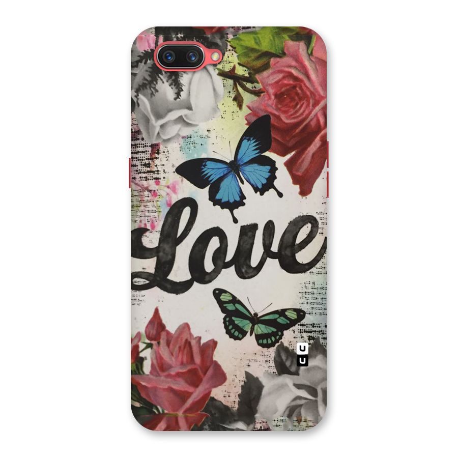Lovely Butterfly Love Back Case for Oppo A3s