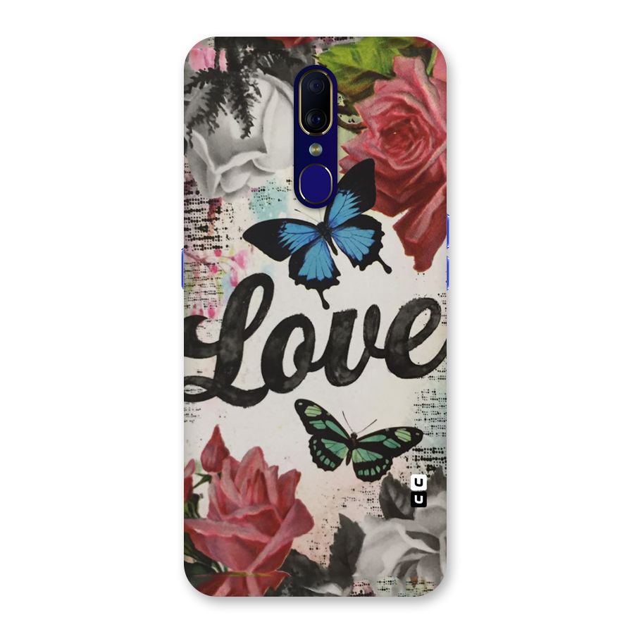 Lovely Butterfly Love Back Case for Oppo F11
