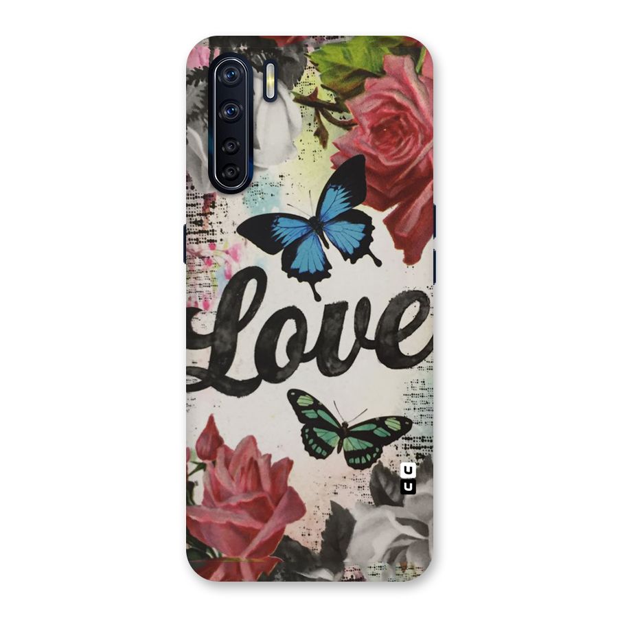 Lovely Butterfly Love Back Case for Oppo F15