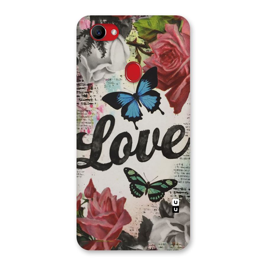 Lovely Butterfly Love Back Case for Oppo F7