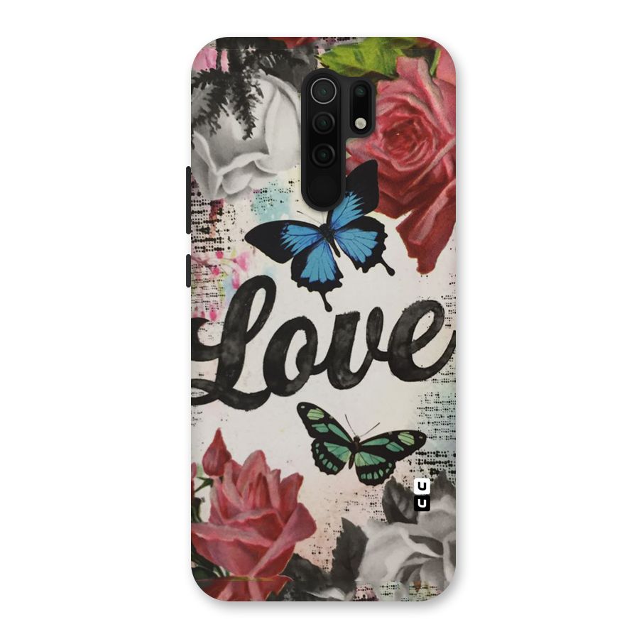 Lovely Butterfly Love Back Case for Poco M2