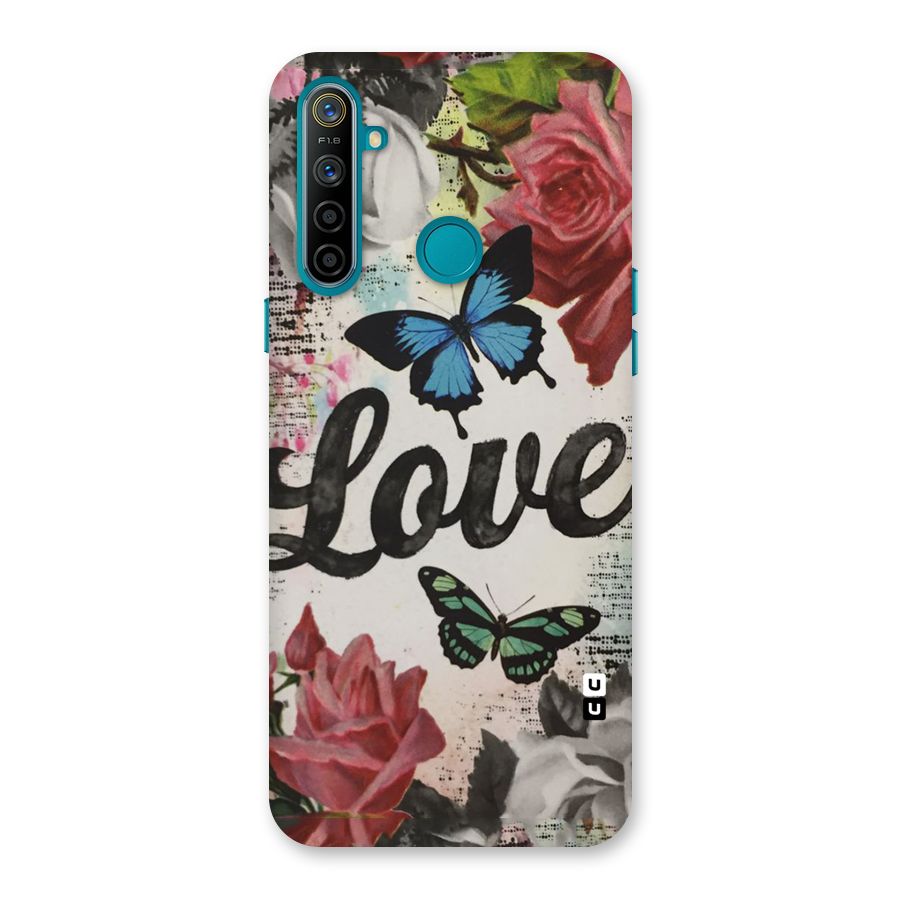 Lovely Butterfly Love Back Case for Realme 5i
