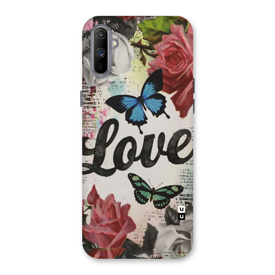 Lovely Butterfly Love Back Case for Realme C3