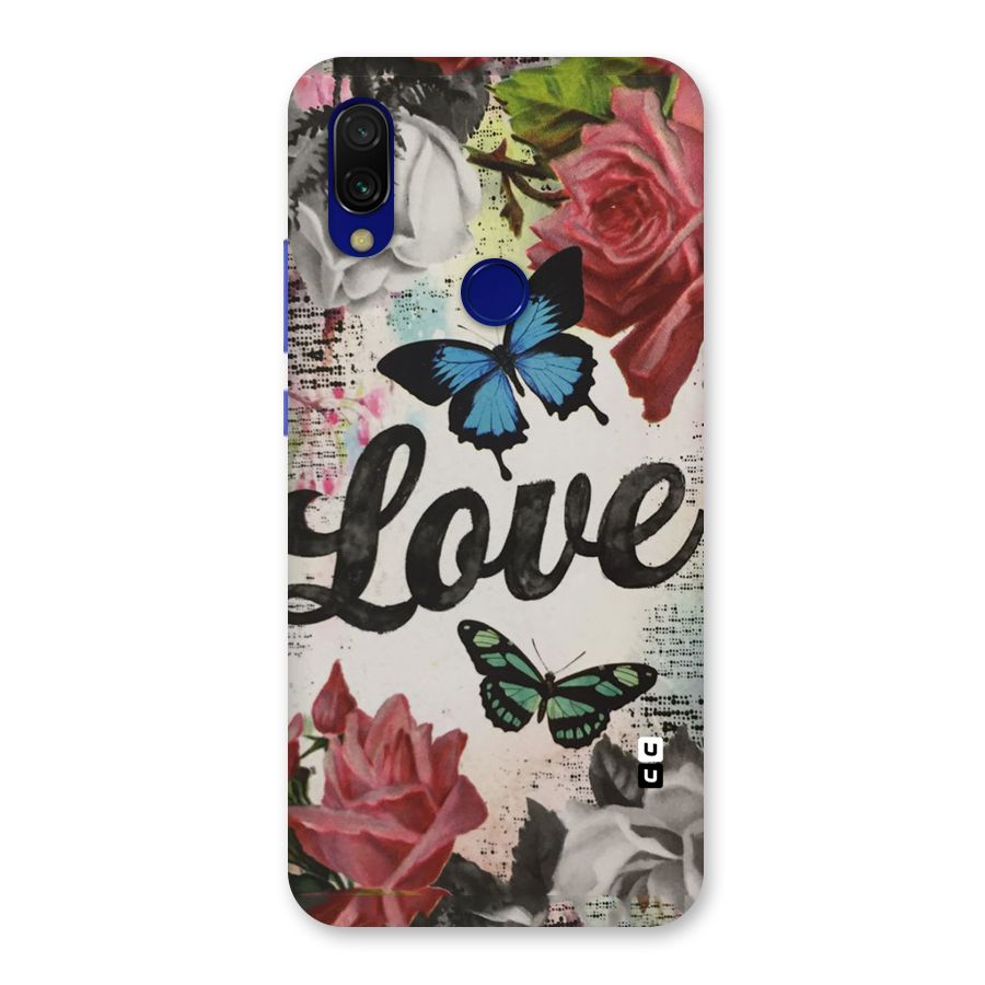 Lovely Butterfly Love Back Case for Redmi 7