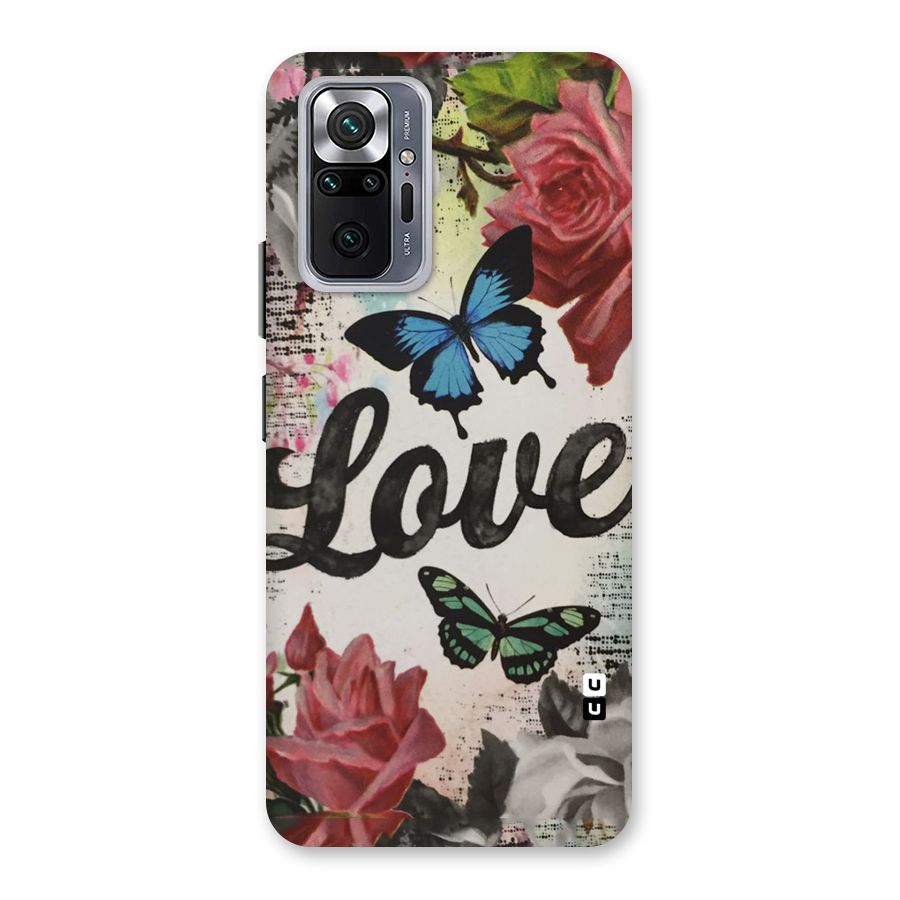 Lovely Butterfly Love Back Case for Redmi Note 10 Pro Max