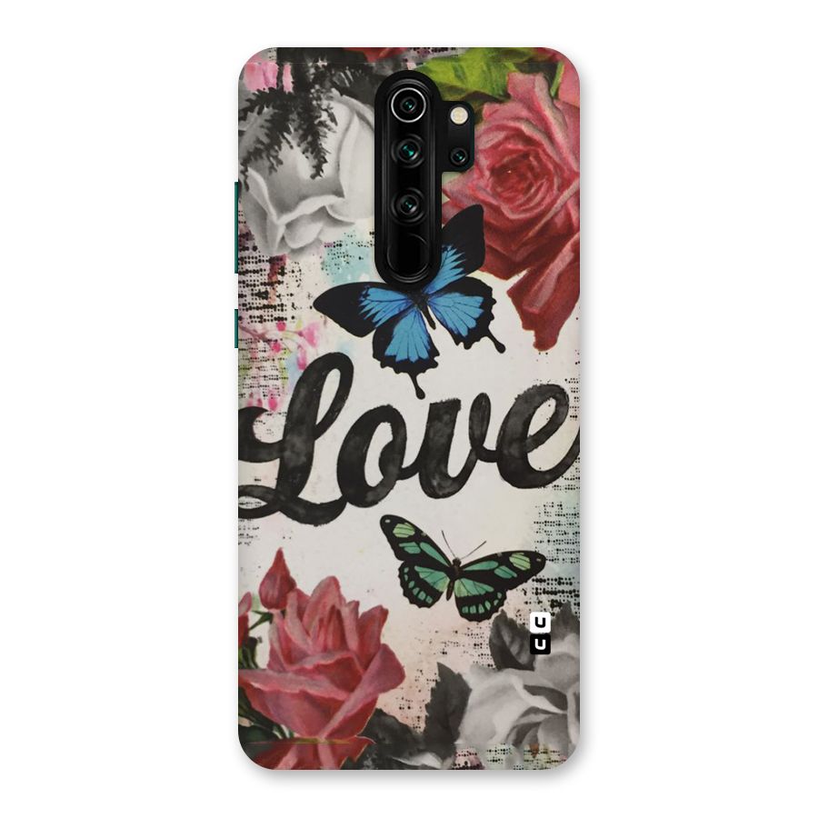 Lovely Butterfly Love Back Case for Redmi Note 8 Pro