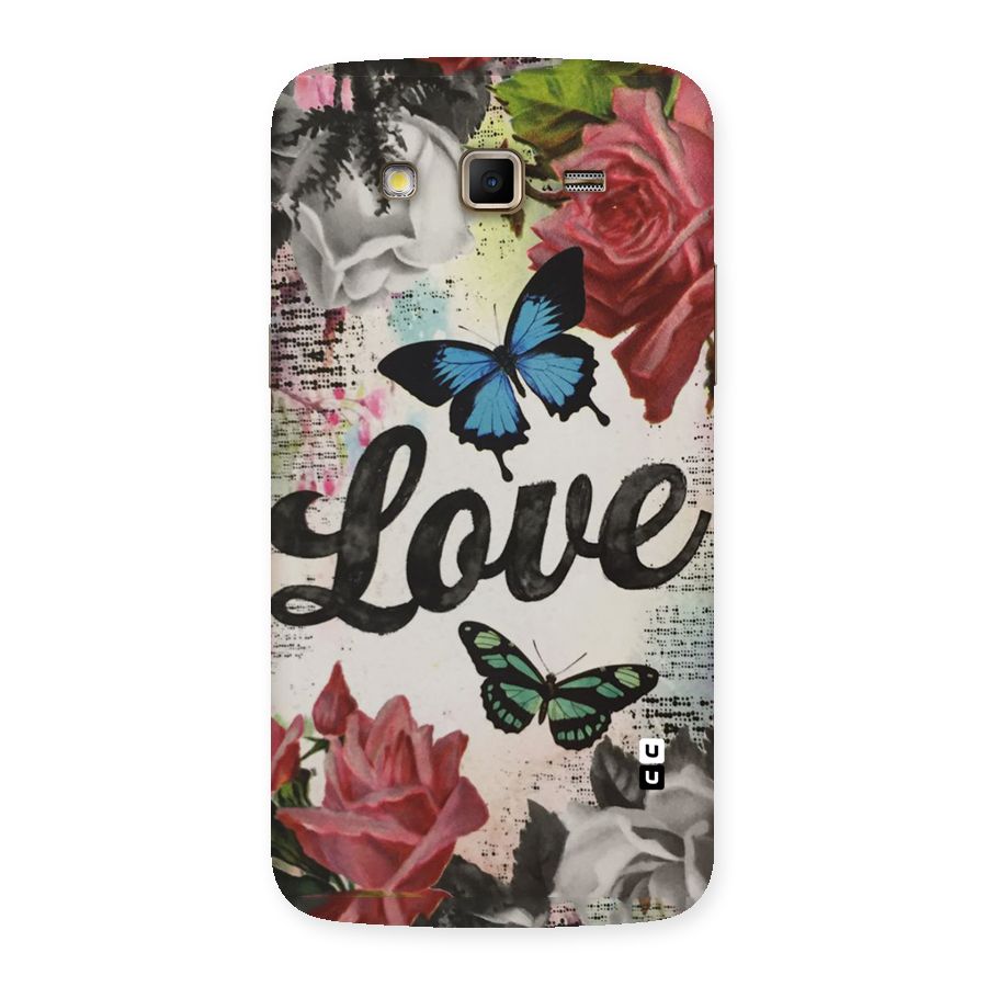 Lovely Butterfly Love Back Case for Samsung Galaxy Grand 2
