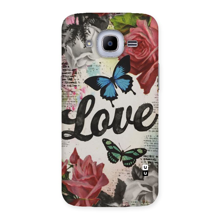 Lovely Butterfly Love Back Case for Samsung Galaxy J2 Pro