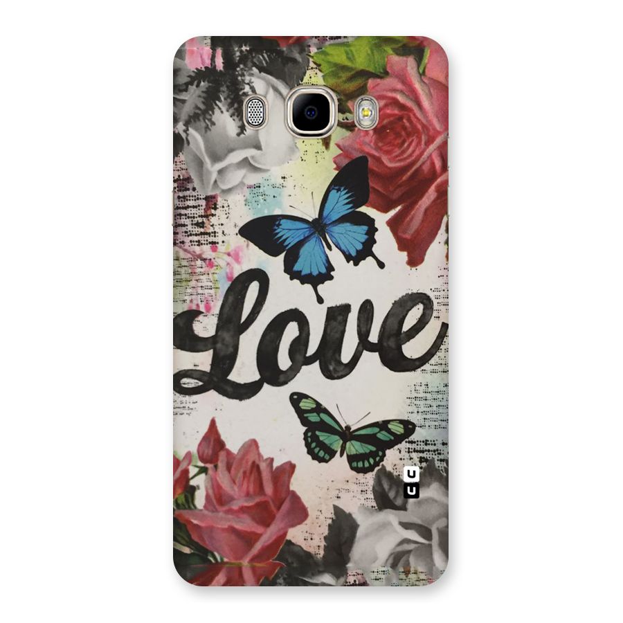 Lovely Butterfly Love Back Case for Samsung Galaxy J7 2016