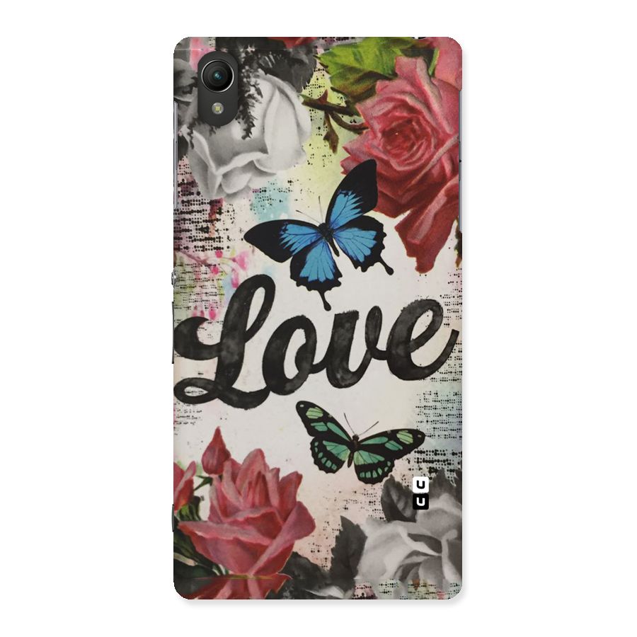 Lovely Butterfly Love Back Case for Sony Xperia Z2