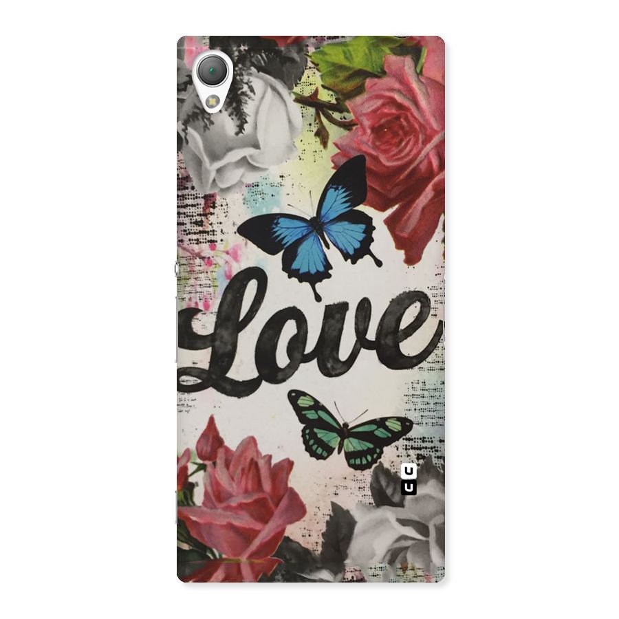 Lovely Butterfly Love Back Case for Sony Xperia Z3