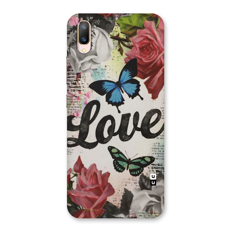 Lovely Butterfly Love Back Case for Vivo V11 Pro