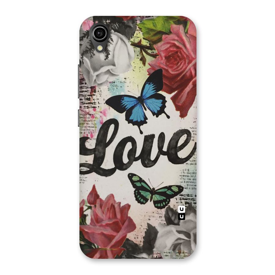 Lovely Butterfly Love Back Case for Vivo Y90